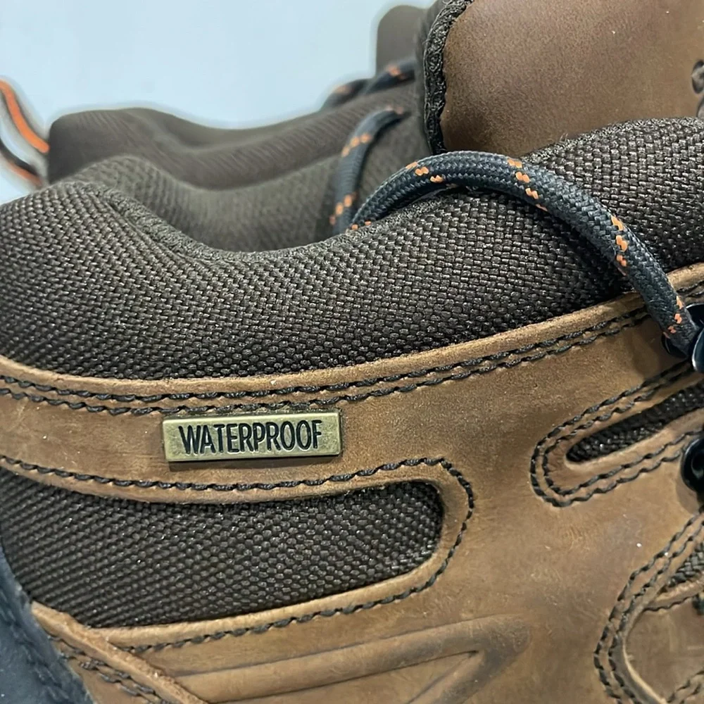 Gravel Gear Mens‎ Work Boots Steel Toe Moc Brown Sz 14M Lace Up 875850/BS-4132